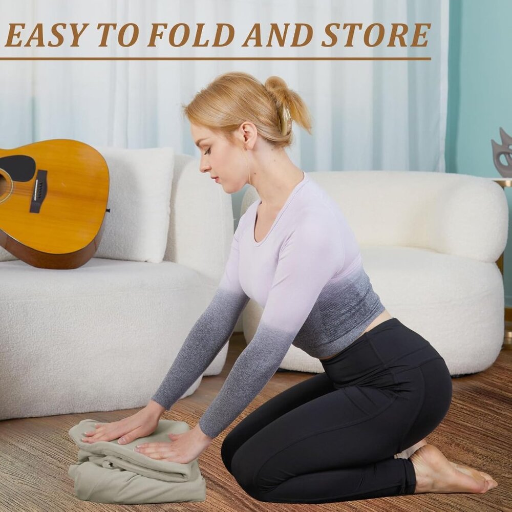 NEW IN BOX: Premium V-Shape Inflatable Meditation Zafu & Floor Seat - Picture 5 of 11